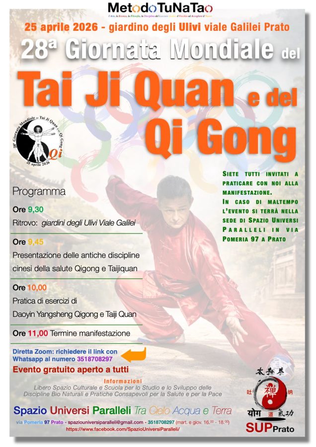 28ª Giornata Mondiale del Taiji e Qigong a Prato 1 Giornata mondiale Taiji