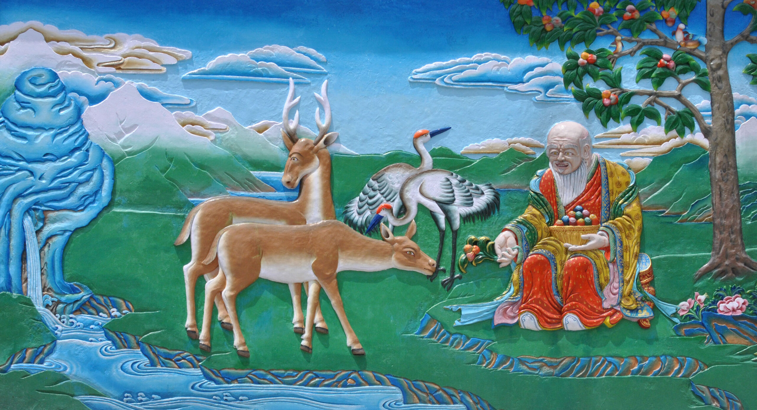 Chökor Düchen 1 Murals inside Dharmachakra Centre Rumtek Monastery scaled