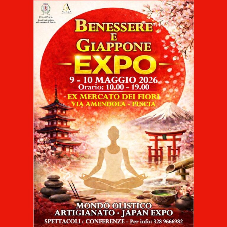 Benessere e Giappone Expo 7 Quadrato Pescia