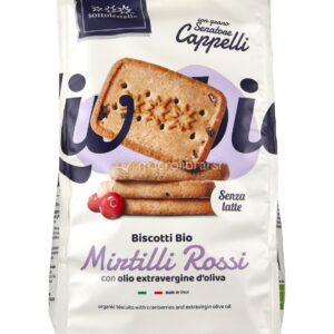 Biscotti con Grano Senatore Cappelli e Mirtilli Rossi Bio