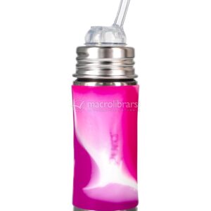 Bottiglia in Acciaio con Cannuccia in Silicone - 325 ml