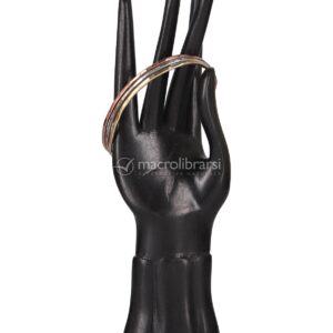 Bracciale artigianale "Menelaos" 3 Metalli: Rame, Argento e Ottone