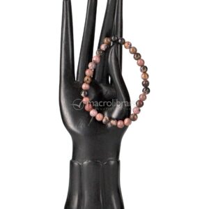 Bracciale "Sfera" in Pietre di Rodonite Naturale