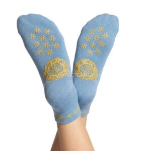 Calze Yoga Antiscivolo Adhara - Azzurro Ghiaccio