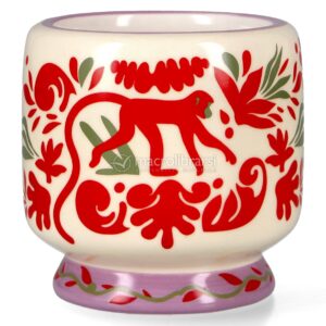 Candela in Ceramica "A Dopo" Jungle - Cocco e Ambra