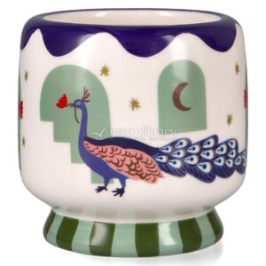 Candela in Ceramica "A Dopo" Peacock - Misted Lime