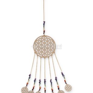 Decorazione Feng Shui in legno Intarsiato "7 Chakra"
