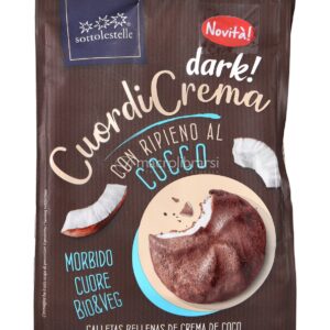 Frollini "Cuor di Crema Dark" con Crema al Cocco Bio