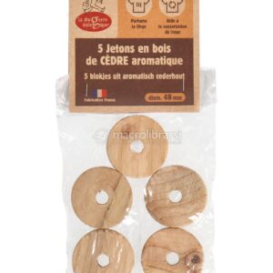 Gettoni in Legno di Cedro Antiodore e Antifarfalline