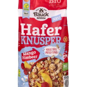 Granola con Fiocchi d'Avena, Mango e Lamponi Bio