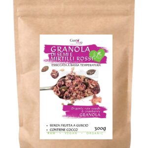 Granola Raw ai Semi & Mirtilli Rossi Bio