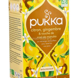 Lemon, Ginger & Manuka Honey - Tisana Pukka Bio