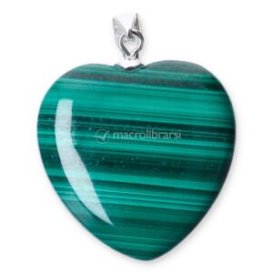Pendente in Argento e Cuore Malachite