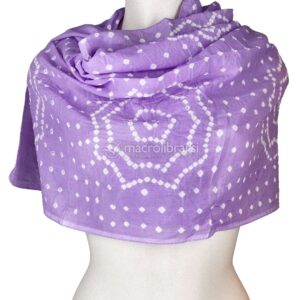 Scialle in Cotone Tie-Dye con Disegno a Spirale