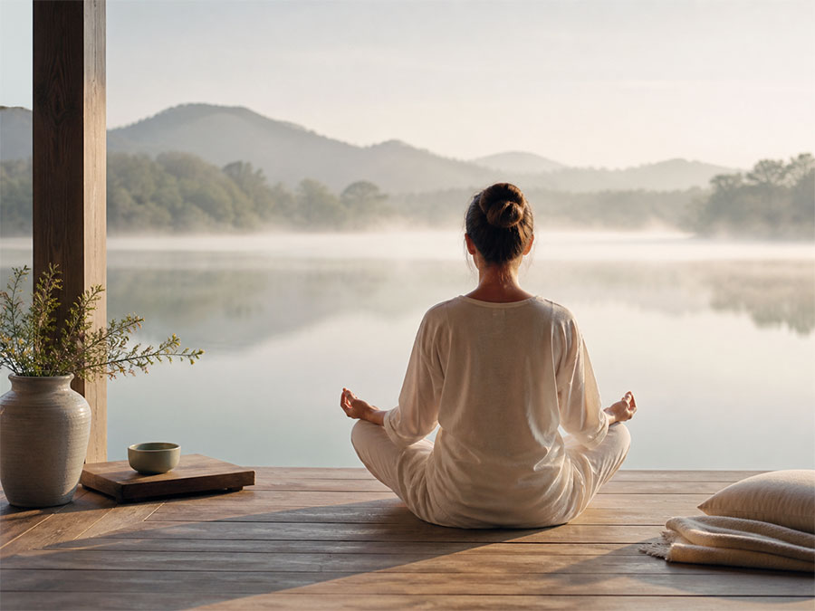 Eventi vicino a te 203 serene meditation by the lakeside