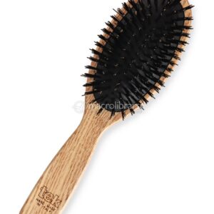 Spazzola Ovale Grande con Setole in Eco-Cinghiale e Nylon