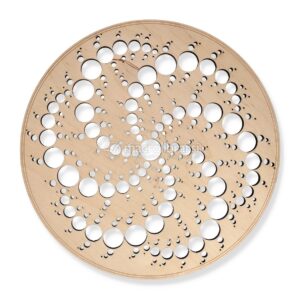 Spirale Galassia in Legno di Betulla - Crop Cricle Milk Hill