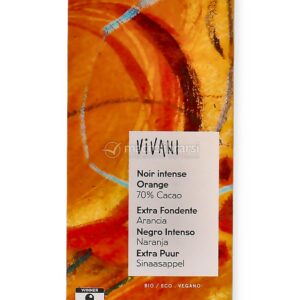 Tavoletta di Cioccolato Bio Extra Fondente Arancia