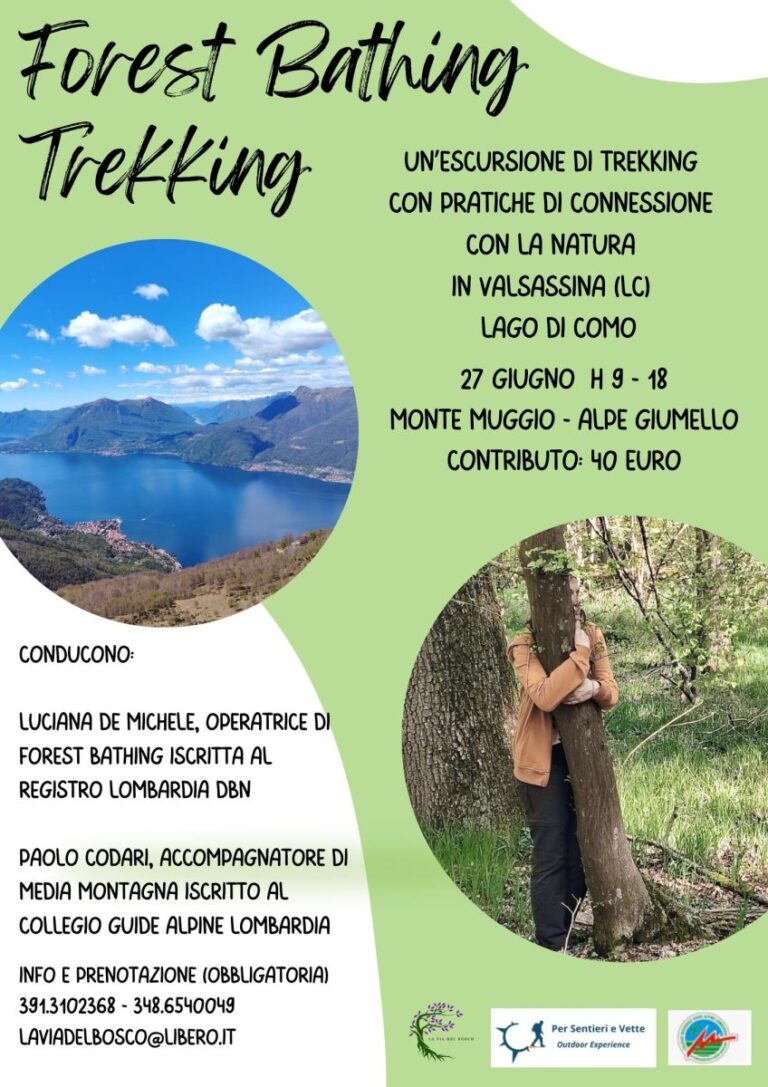 Forest Bathing e trekking sul Lago di Como 2 Loc. Forest trekkink giugno 26