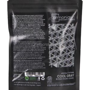 Henné Cool Gray Biondo Scuro Cenere Bio
