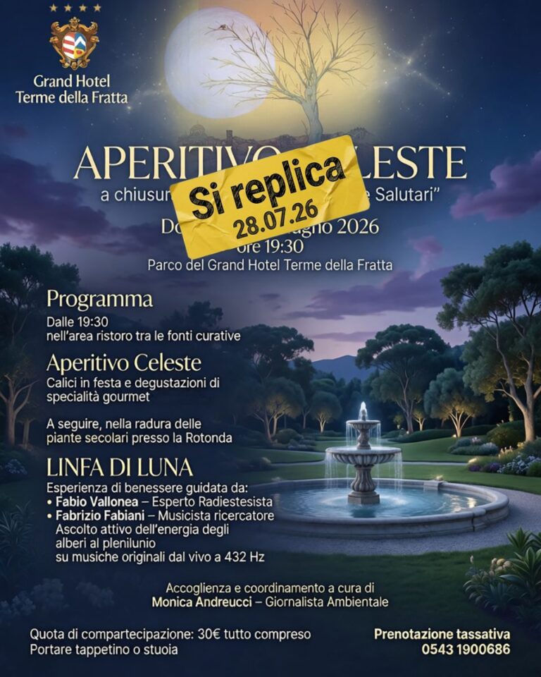 Linfa di Luna, rilassamento con gli alberi 9 Locandina Aperitivo Celeste Versione 3.3