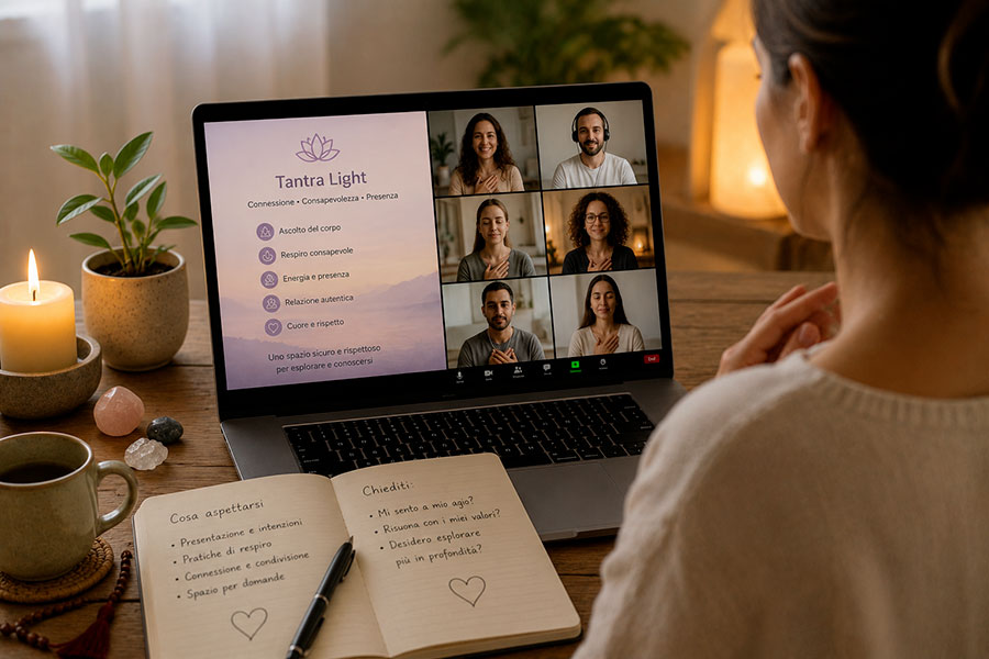 Tantra Light online: cosa aspettarsi da un incontro introduttivo e come capire se fa per te 1 Tantra Light online: cosa aspettarsi da un incontro introduttivo e come capire se fa per te