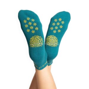 Calze Yoga Antiscivolo Adhara - Blu Ottanio