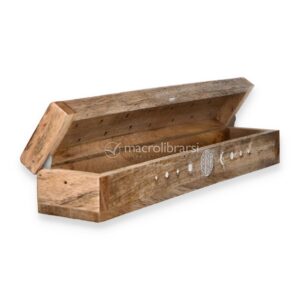 Cofanetto Portaincenso in Legno di Mango con Fiore della Vita