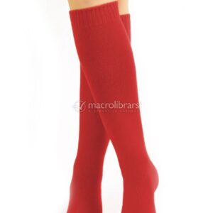 Gambaletti Lisci in Lana Merinos "Avada" - Rosso