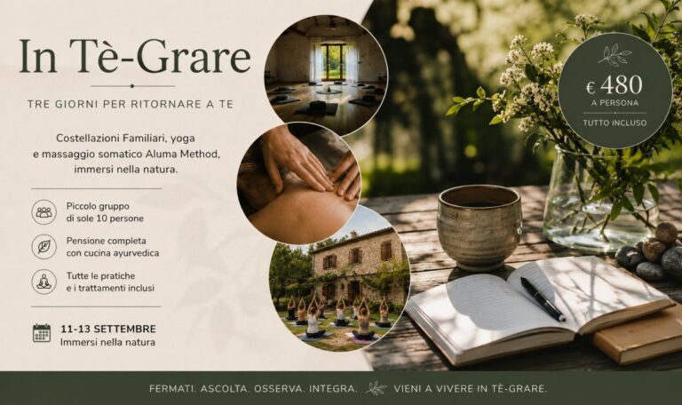 In Tè-grare – retreat esperienziale 19 in tegrare retreat locandina