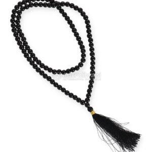Mala di Mani Bhadra con Nappina - Onice Nero