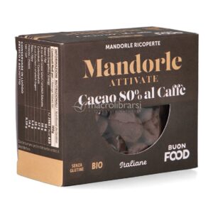 Mandorle Attivate Italiane - Ricoperte con Cacao 80% al Caffè
