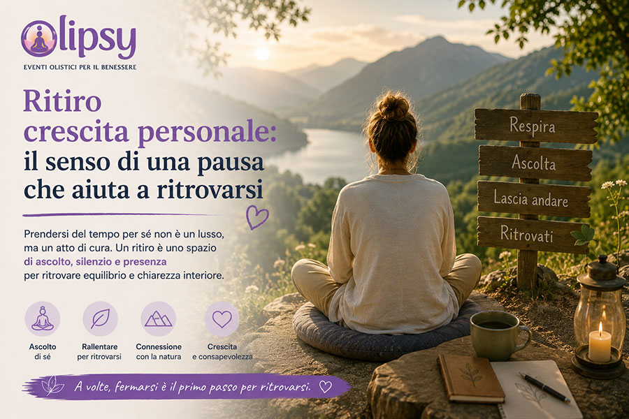 Ritiro crescita personale: il senso di una pausa che aiuta a ritrovarsi 1 Ritiro crescita personale: il senso di una pausa che aiuta a ritrovarsi