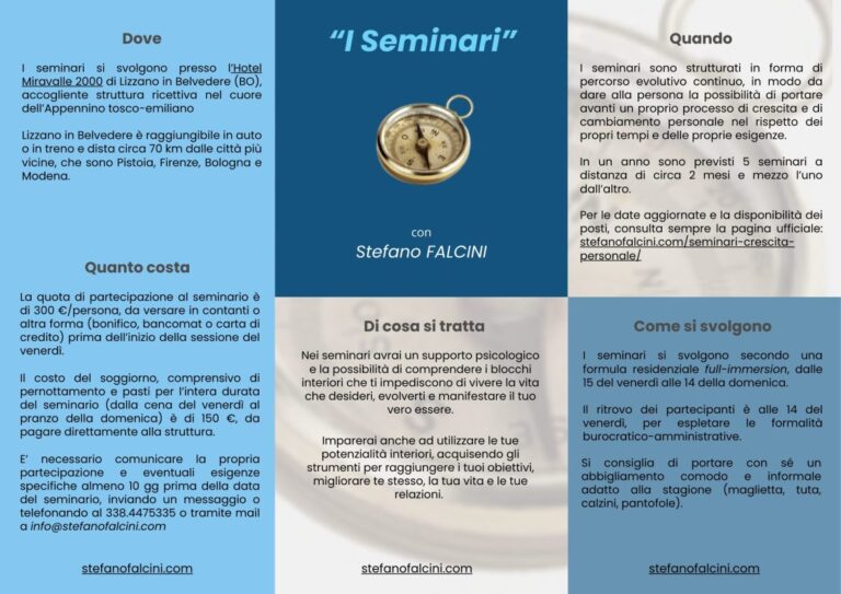 I Seminari con Stefano Falcini 58 I Seminari