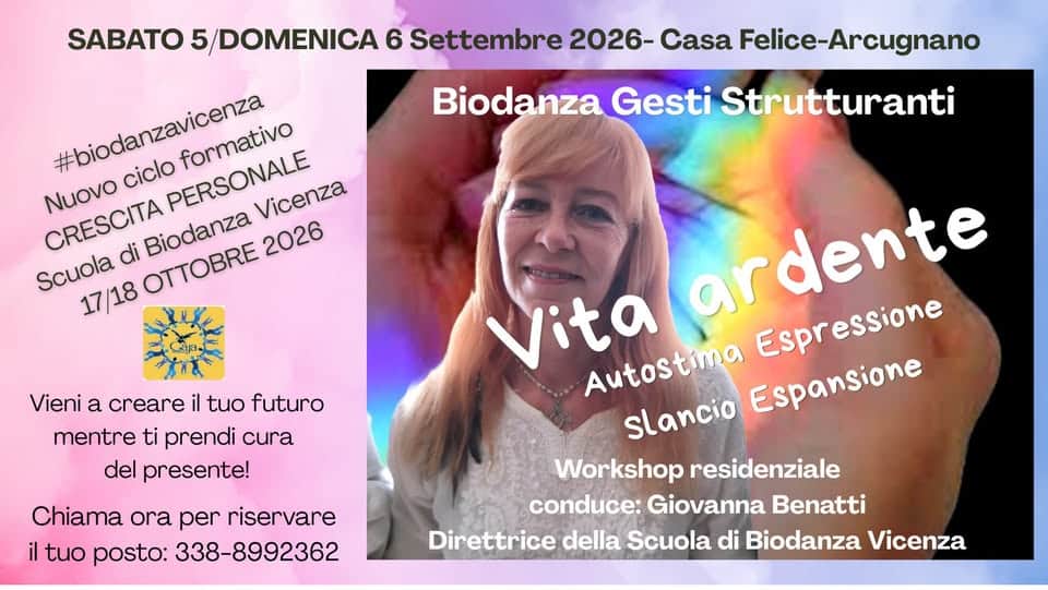 Biodanza – Gesti strutturanti “Vita ardente” 1 biodanza gesti strutturanti vita ardente speciale workshop residenziale a casa felice