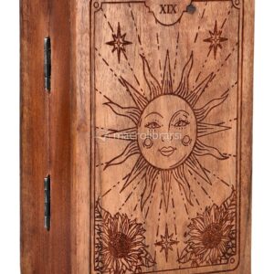 Scatola per Tarocchi in Legno di Acacia - Il Sole
