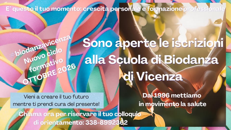 sono aperte le iscrizioni alla scuola di biodanza vicenza