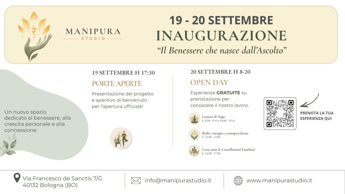 Open day gratuito di Manipura Studio 1 1