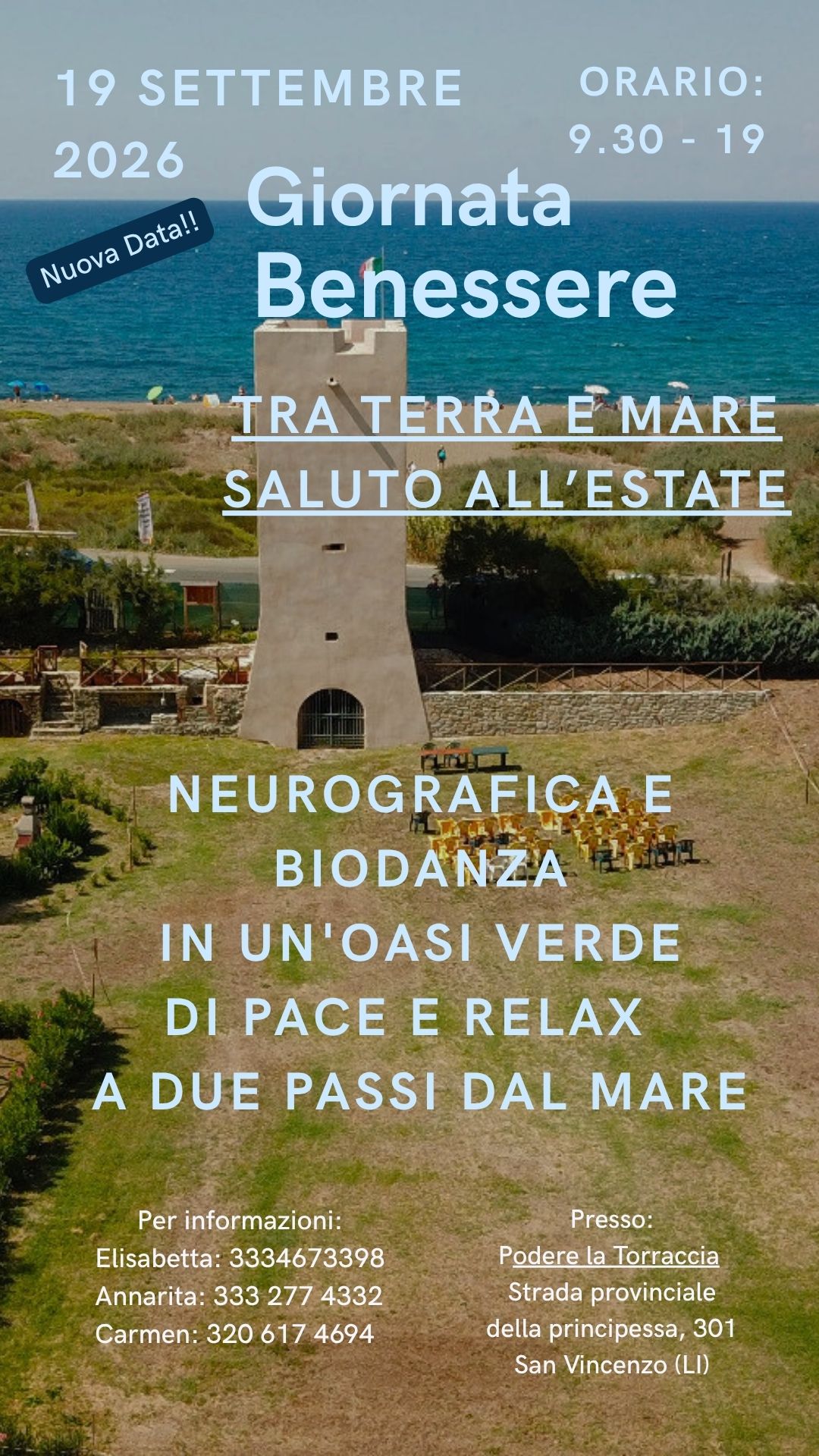 Giornata benessere: Biodanza e Neurografica a San Vincenzo 1 6a842d5c94df7 bioneuro190926