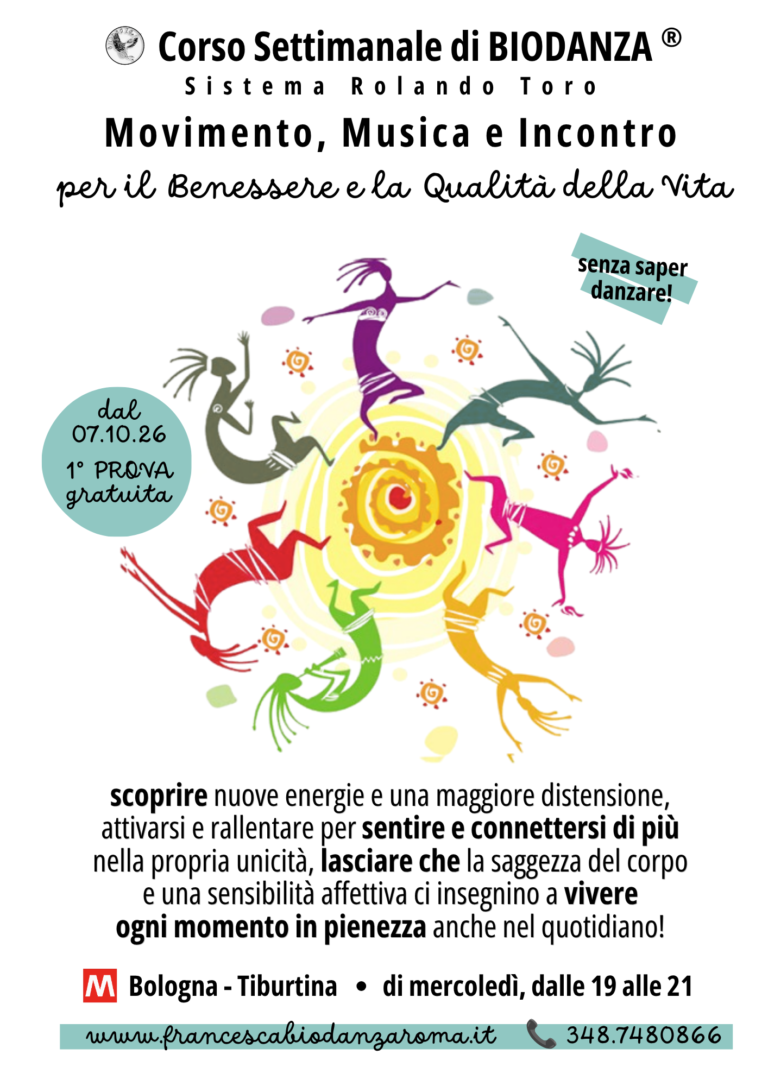 Corso settimanale di Biodanza a Roma, zona Metro Bologna-Tiburtina 6 6a971df0b932b volantino vert.a4 3