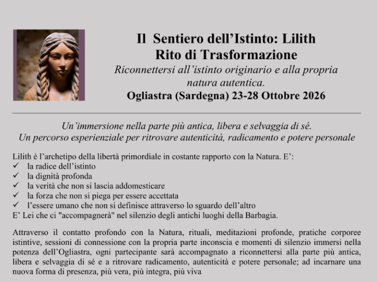 Il sentiero dell’istinto: Lilith, rito di trasformazione