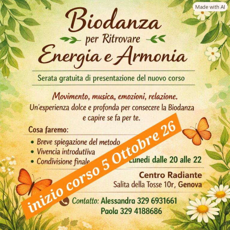 Biodanza per ritrovare energia e armonia