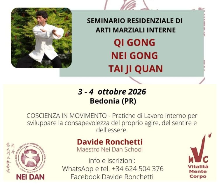 Coscienza in movimento 59 BEDONIA 3 4 OTTOBRE