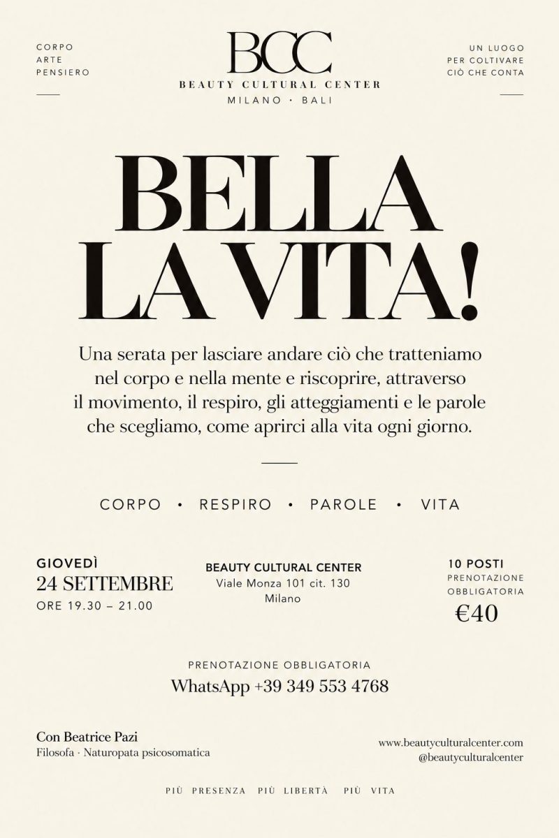 Bella la vita! 1 Incontro Bella la Vita