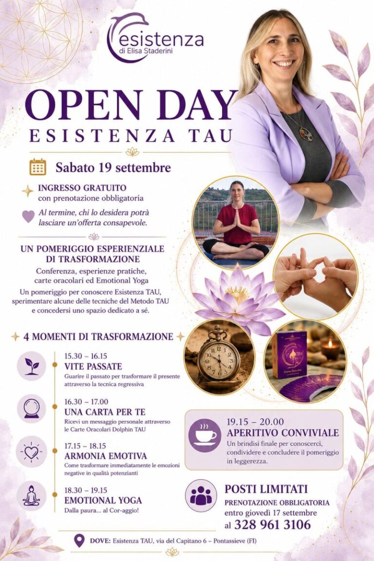 Open Day esperienziale di Esistenza 22 OPEN DAY PONTASSIEVE