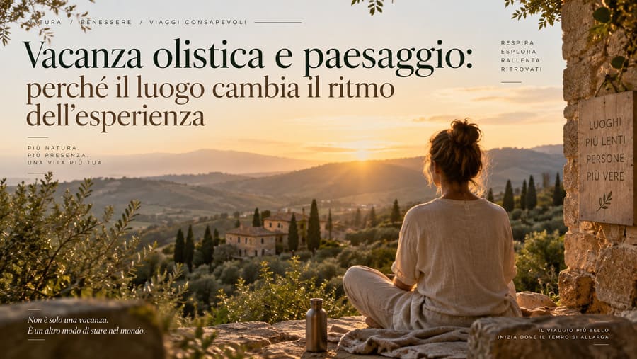 Biodanza corsi settimanali: perché il gruppo continuo cambia l’esperienza 4 Vacanza olistica e paesaggio: perché il luogo cambia il ritmo dell’esperienza