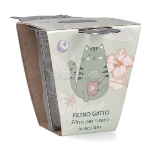 Filtro Gatto per Tisana in Acciaio