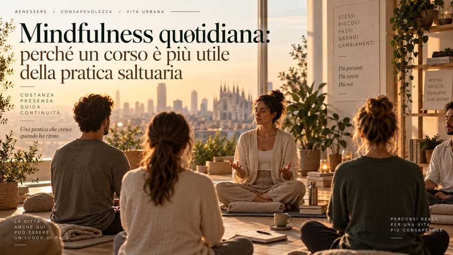 Biodanza corsi settimanali: perché il gruppo continuo cambia l’esperienza 2 Mindfulness quotidiana: perché un corso è più utile della pratica saltuaria