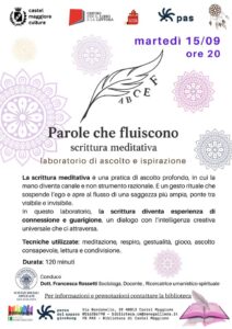 Parole che fluiscono: laboratorio di scrittura e meditazione 5 parole che fluiscono laboratorio di scrittura e meditazione