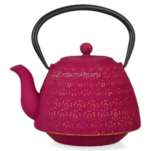 Teiera in Ghisa con Decori Oro "Sakura" Fucsia
